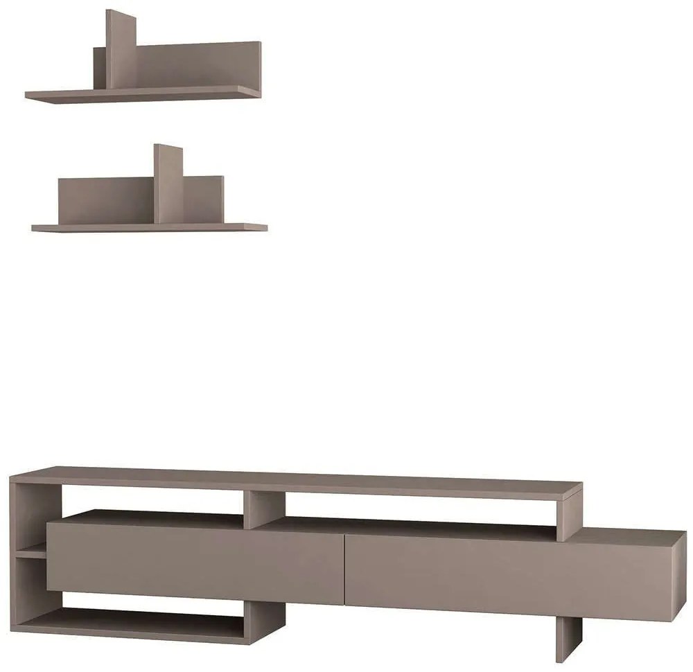 Σύνθεση Τηλεόρασης Gara 776HMS3017 180x32x42cm Light Mocha
