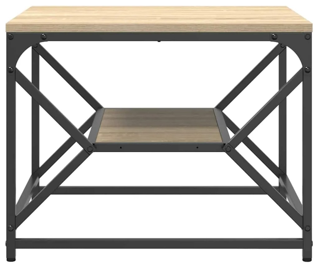 vidaXL Τραπεζάκι σαλονιού Sonoma Δρυς 51 x 50 x 40 εκ.
