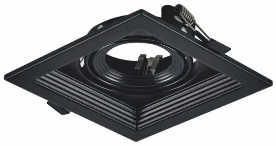 Σποτ Φωτιστικό Χωνευτό Reflector GU10 IP20 Aca-XMGU1B-Μαύρο XMGU1B