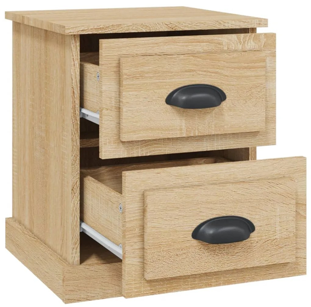 vidaXL Κομοδίνο Sonoma Δρυς 39x39x47,5 εκ. από Επεξεργασμένο Ξύλο