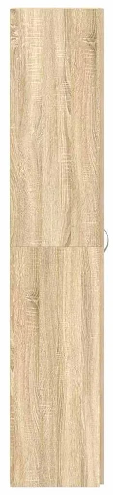 vidaXL Ντουλάπα Παπουτσιών Καφέ 80 x 35.5 x 180 εκ Επεξεργασμένο ξύλο