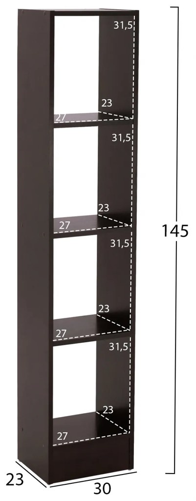 ΣΥΝΘΕΣΗ ΤΗΛΕΟΡΑΣΗΣ JAZMIN HM2255.01 WENGE 181x29,5x145 εκ. (1 Τεμμάχια)