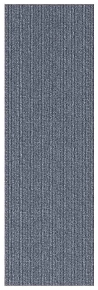 vidaXL Δερμάτινο Χαλί Ανοιχτό γκρι 80 x 200 cm ύφασμα