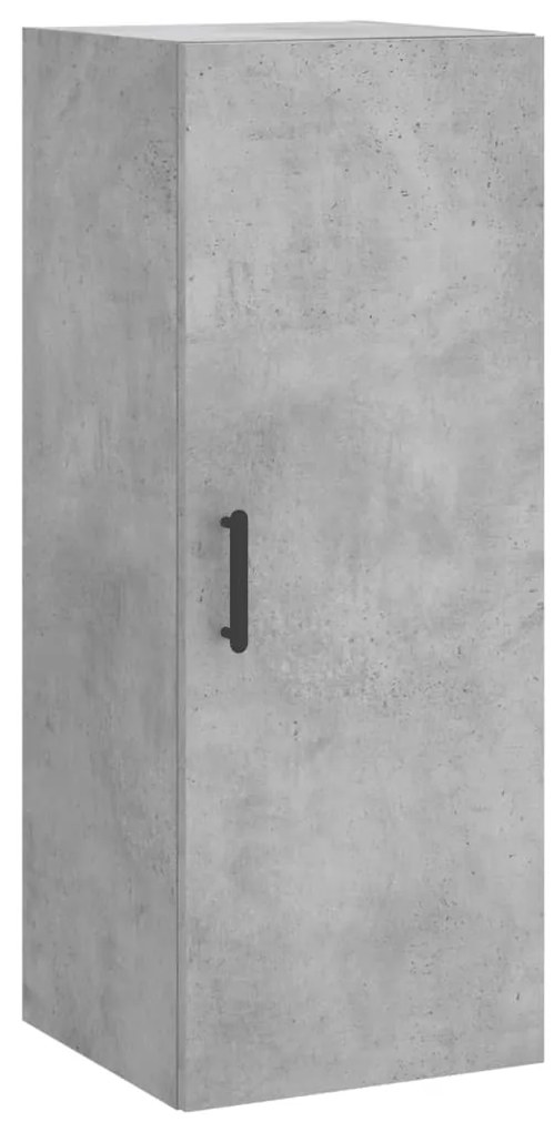 vidaXL Ντουλάπι Γκρι Σκυροδέματος 34,5x34x180 εκ. Επεξεργασμένο Ξύλο