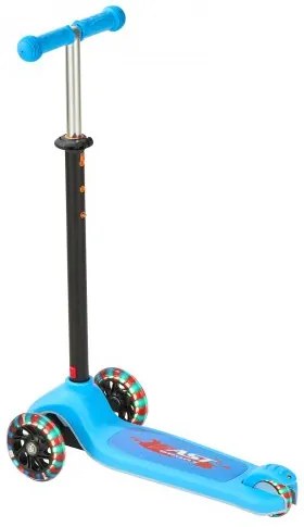 VEVOR Kick Scooter for Kids Ages 3+, 3-Wheel Toddler Scooter with Light-Up Wheels, Adjustable Height Handlebar, Wide Anti-Slip Deck, Lightweight Aluminum Frame for Boys and Girls up to 74.8 kg, Blue