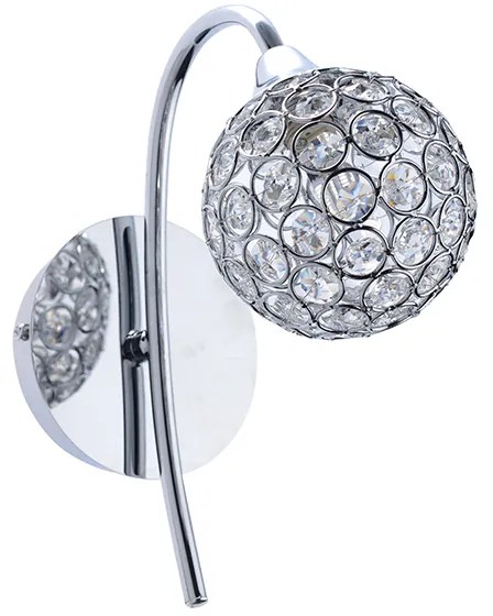 Φωτιστικό Επίτοιχο Aca AD2012001W SKYLAR Διάφανο (Transparent)
