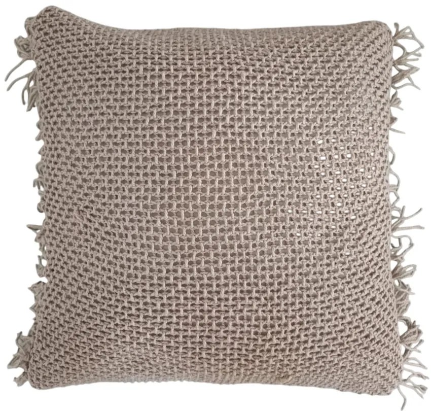 ARNAV ΔΙΑΚΟΣΜΗΤΙΚΟ ΜΑΞΙΛΑΡΙ 45x45 ΥΦΑΣΜΑ TAUPE POLYESTER - 032796