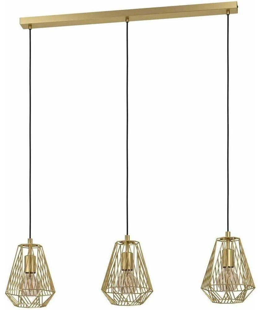 Φωτιστικό Οροφής - Ράγα 43696 Stype 3/E27 Gold Eglo Metal