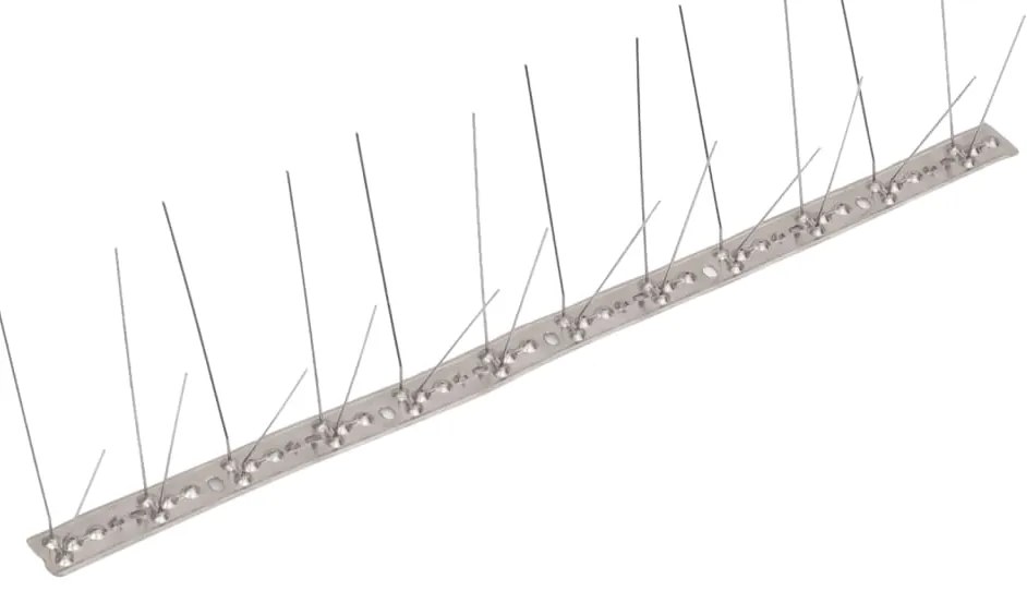 vidaXL Απωθητικές Ακίδες Περιστεριών 4 Σειρών Σετ των 20 10μ Αν.Ατσάλι