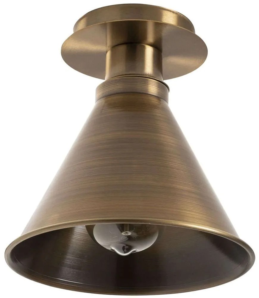 Φωτιστικό Οροφής - Πλαφονιέρα Berceste 525NOR1310 Φ20x24cm 1xE27 40W Gold Opviq