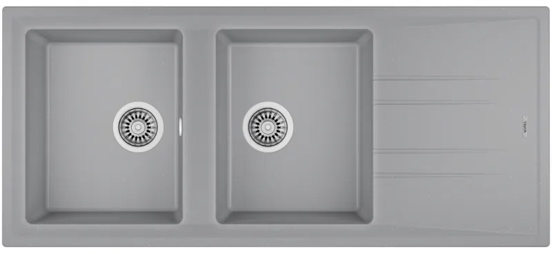 Teka Stone 80 B-TG 2C 1E Metallic Grey Ένθετος Γρανιτένιος Νεροχύτης 80cm