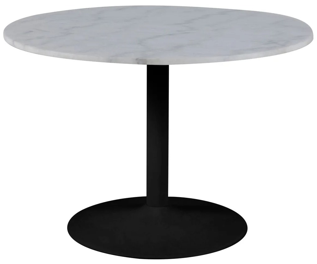 Τραπέζι Oakland 441, Μαύρο, Άσπρο, 75cm, 69 kg, Μάρμαρο, Μέταλλο | Epipla1.gr