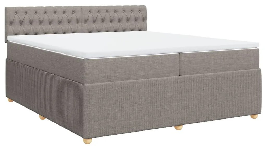 ΚΡΕΒΑΤΙ BOXSPRING ΜΕ ΣΤΡΩΜΑ TAUPE 200X200 ΕΚ. ΥΦΑΣΜΑΤΙΝΟ 3289874