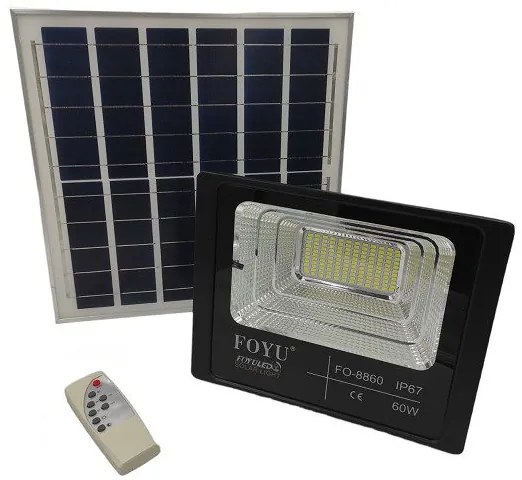 Προβολέας με ηλιακό πάνελ FOYU 60W FO-8860