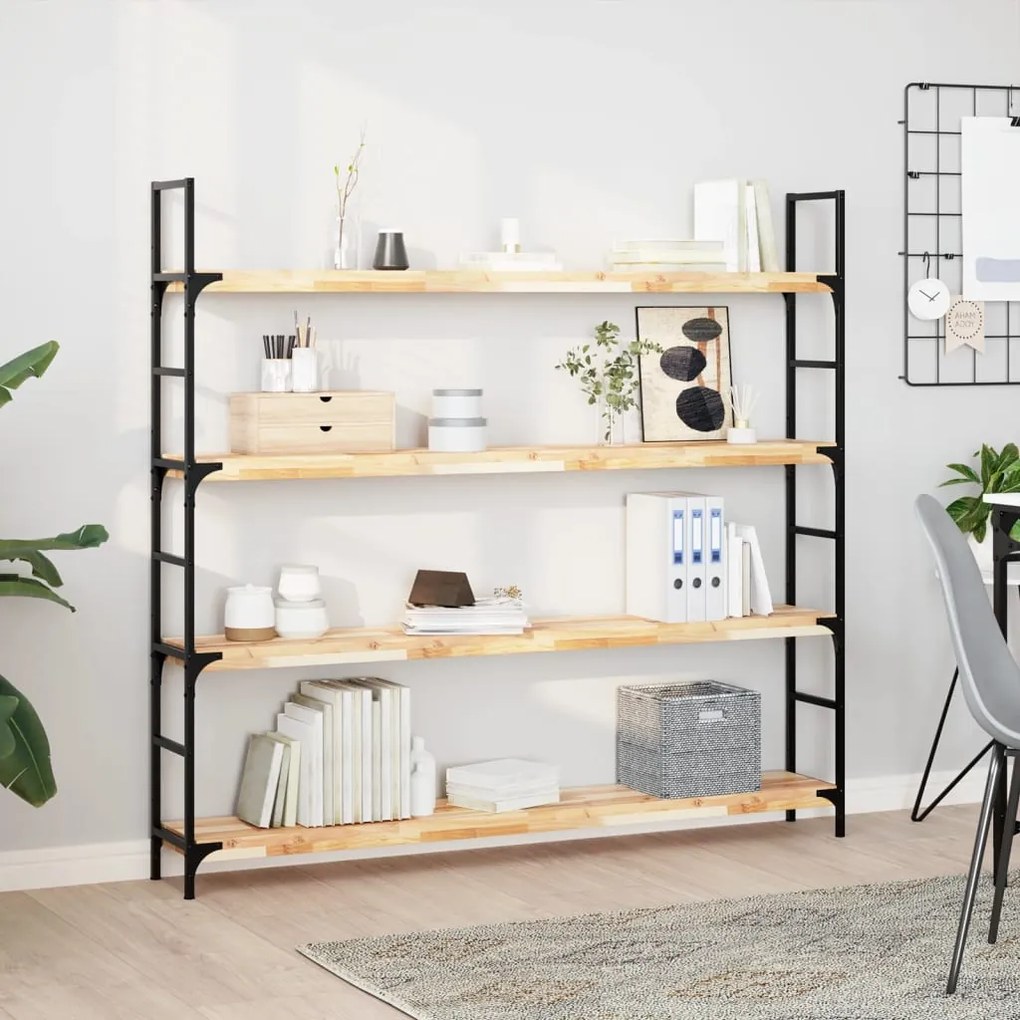 vidaXL Ράφι Κρεμαστό 140x20x4 εκ. Ακατέργαστο Μασίφ Ξύλο Ακακίας