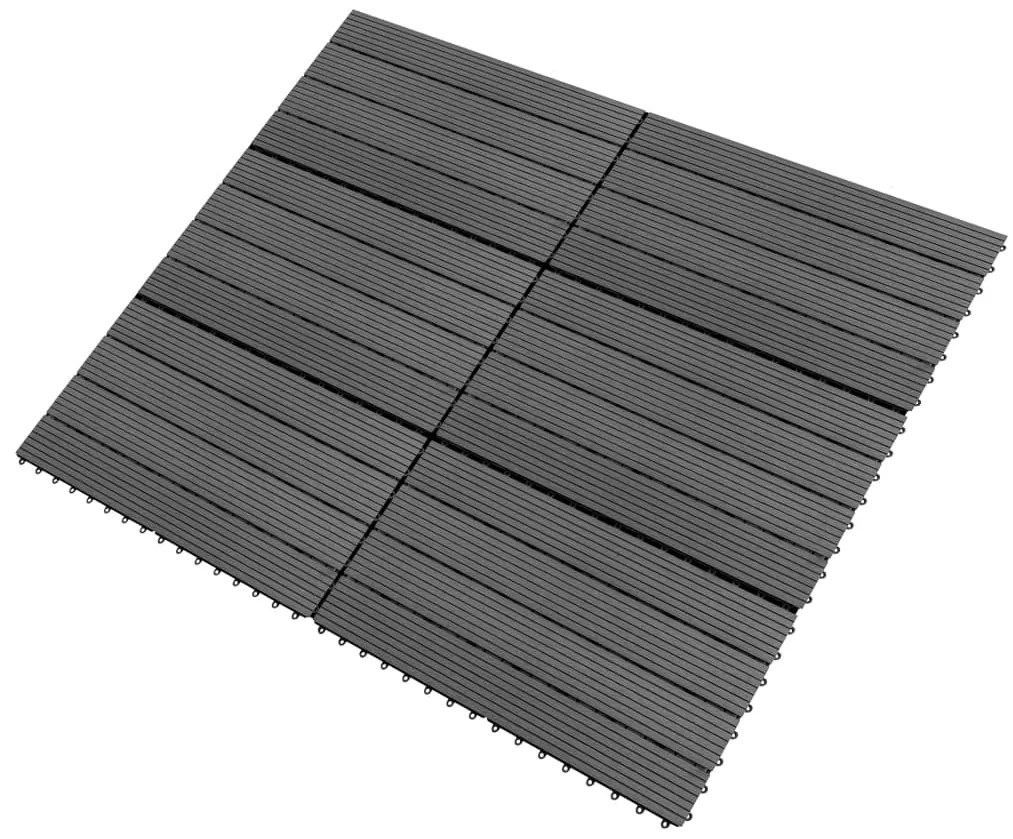 vidaXL Πλακάκια 6 τεμ. Γκρι 1 μ² / 60 x 30 εκ. από WPC