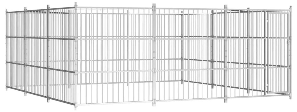 vidaXL Κλουβί Σκύλου Εξωτερικού Χώρου 450 x 450 x 185 εκ.