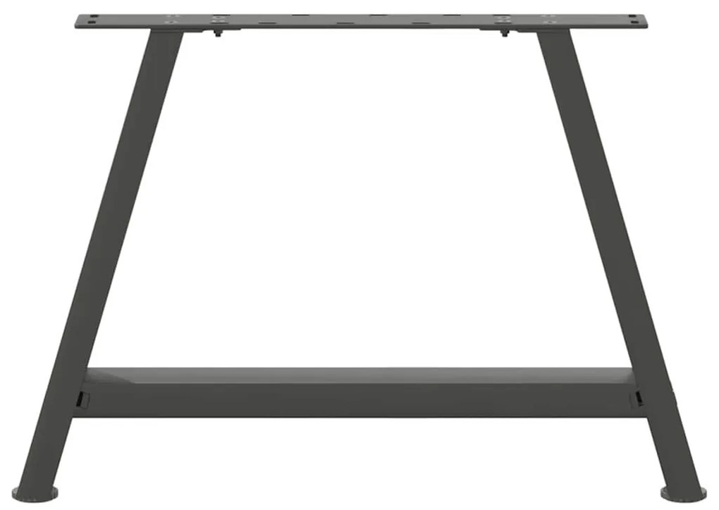 vidaXL Πόδια Τραπεζιού Σαλονιού Σχήματος Α 2 τεμ. Ανθρακί 70x(42-43) εκ. Ατσάλι