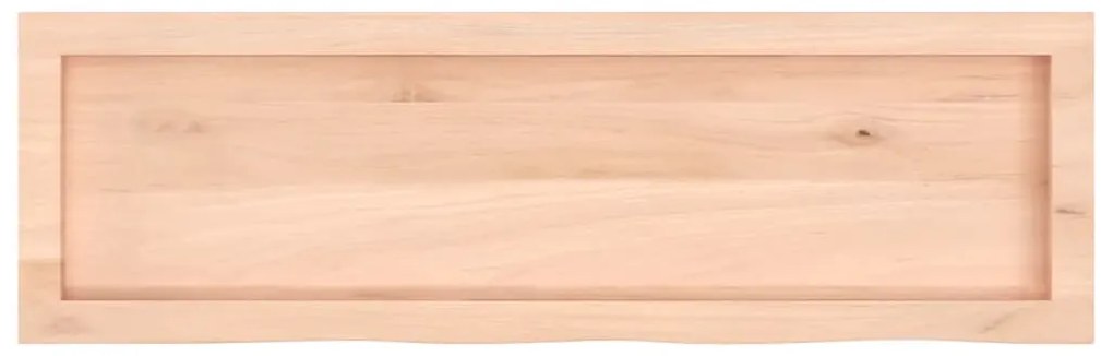 vidaXL Ράφι Τοίχου 100x30x(2-6) εκ. από Ακατέργαστο Μασίφ Ξύλο Δρυός