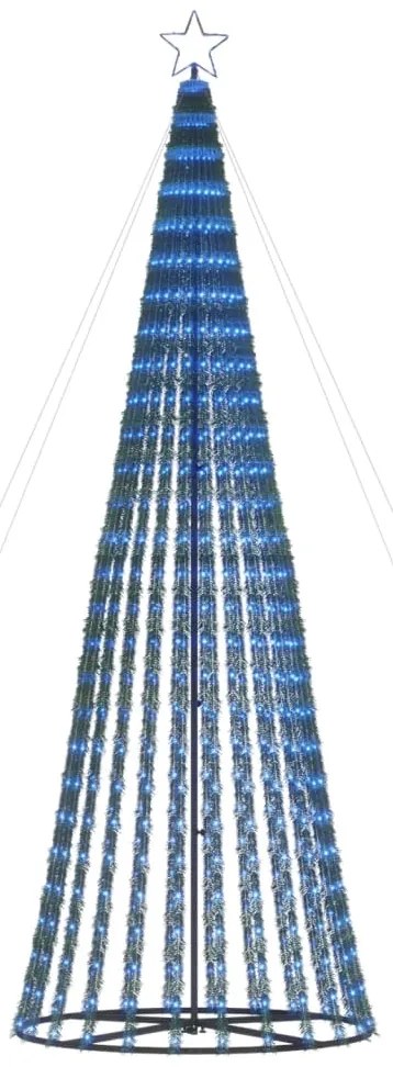 vidaXL Χριστουγεννιάτικο δέντρο LED 688 LED μπλε 300 εκ.