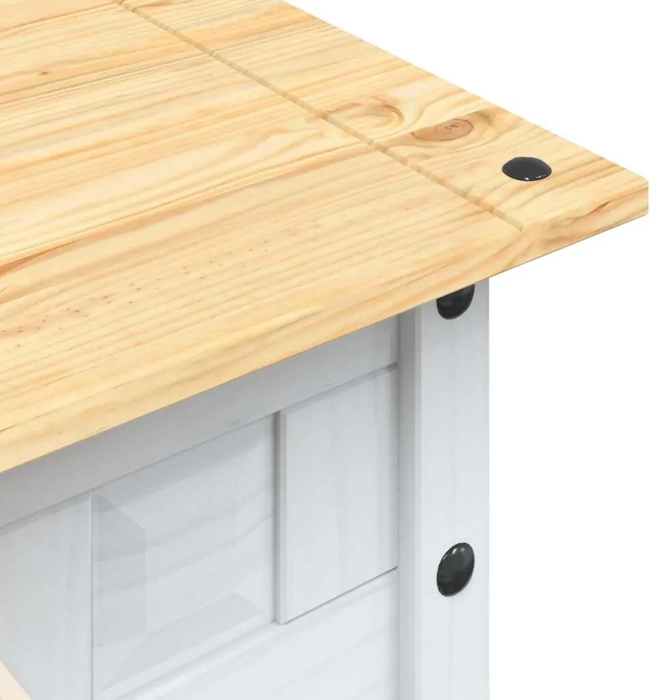 vidaXL Τραπέζι Σαλονιού Μεξικ. Στιλ Corona Λευκό 100x55x44 εκ. Πεύκο