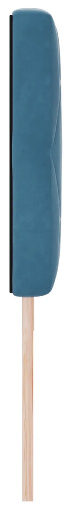 vidaXL Βελούδινο Κεφαλάρι Argyle Σκούρο Μπλε 180 cm Βελούδο