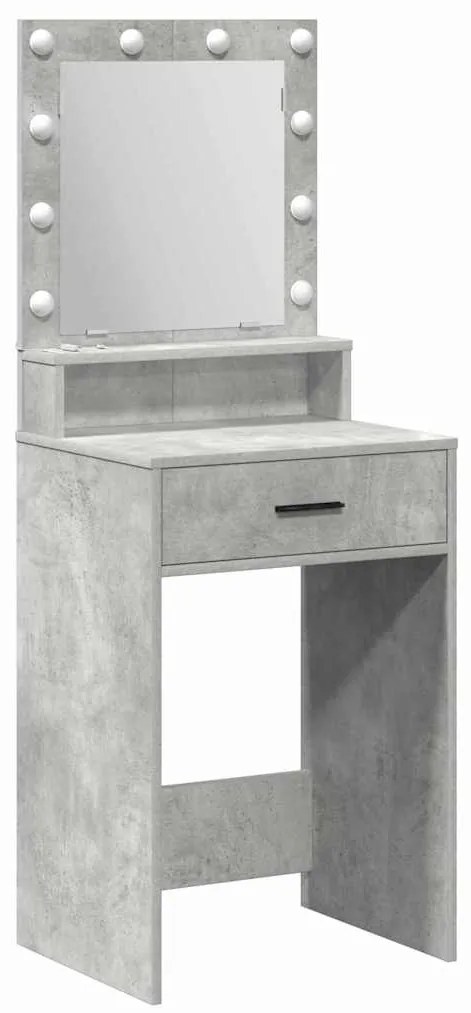vidaXL Κομοδίνο Γκρι σκυροδέματος 50 x 41 x 135 εκ Επεξεργασμένο ξύλο