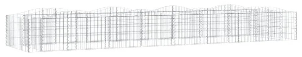 Συρματοκιβώτιο Τοξωτό 400x100x50 εκ. από Γαλβανισμένο Σίδερο - Ασήμι