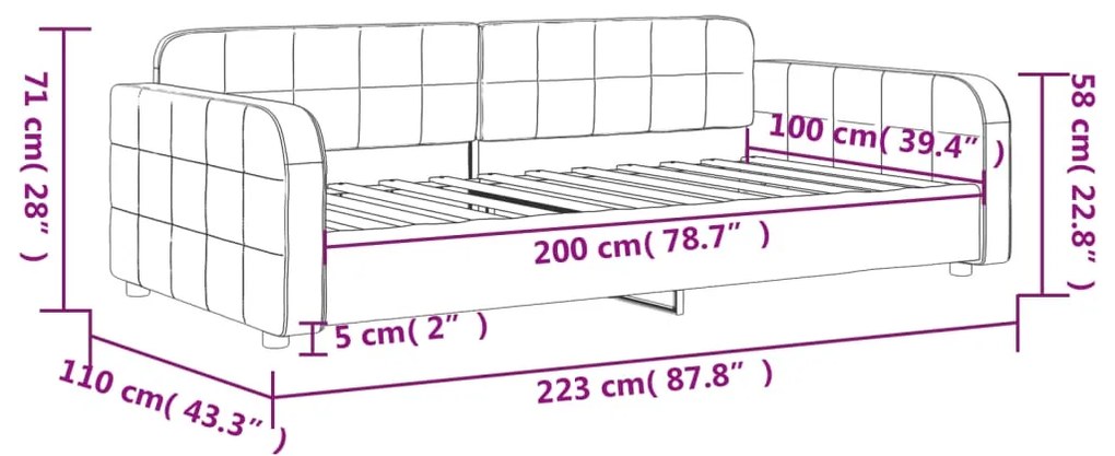 ΚΑΝΑΠΕΣ ΚΡΕΒΑΤΙ ΜΑΥΡΟΣ 100 X 200 ΕΚ. ΒΕΛΟΥΔΙΝΟΣ 354069