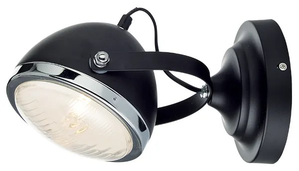 Φωτιστικό Επίτοιχο Aca ML306131WBK HARLEY Μαύρο Ματ (Black Mat)