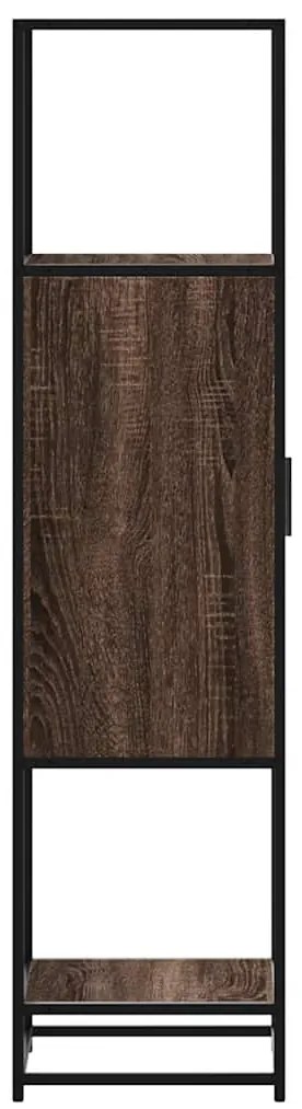 vidaXL Highboard καφέ δρυς Κατασκευασμένο ξύλο και μέταλλο