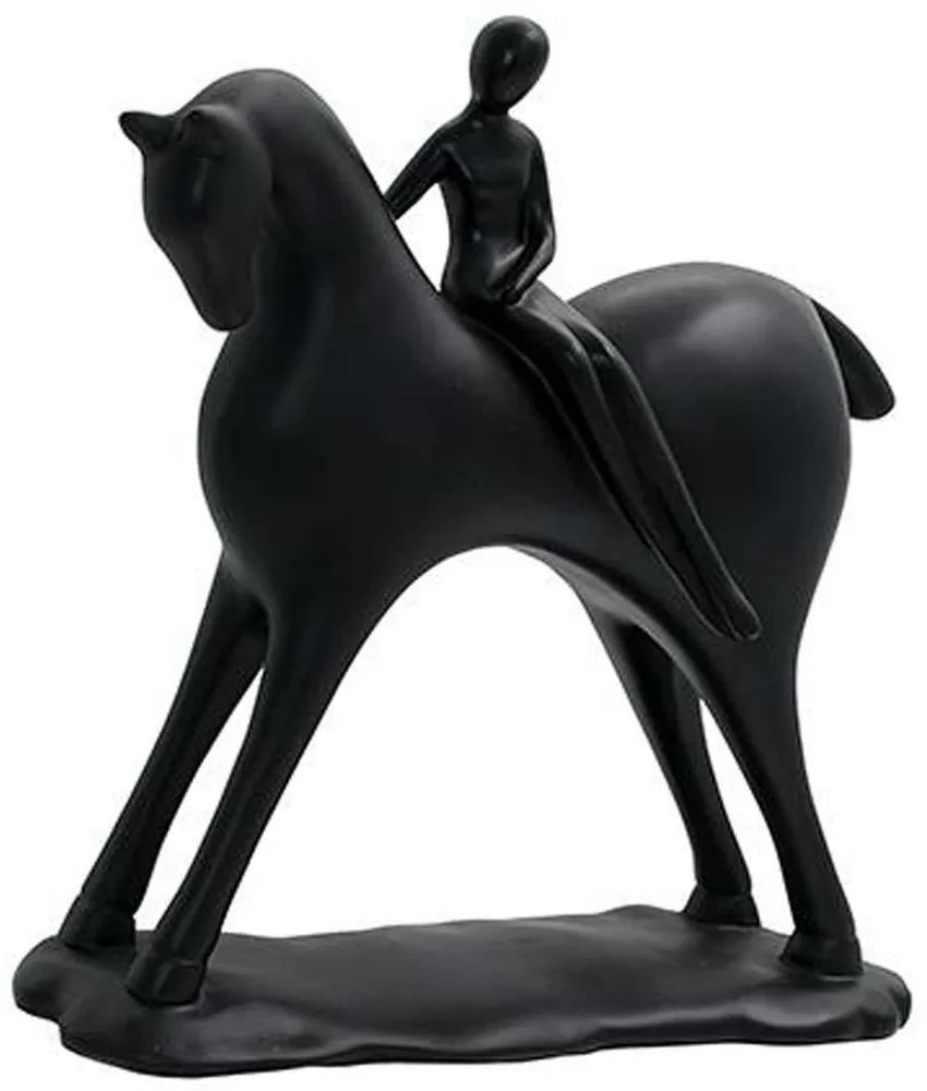 Διακοσμητική Φιγούρα 374-224-447 22x7x21cm Black Polyresin