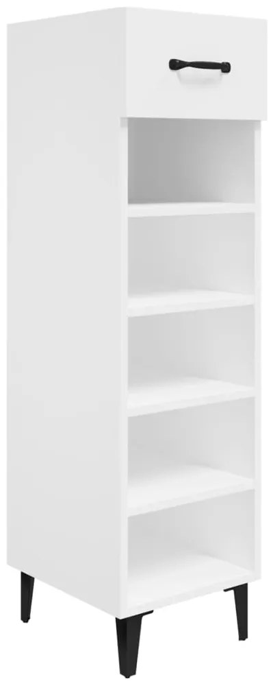 vidaXL Παπουτσοθήκη Λευκή 30 x 35 x 105 εκ. από Επεξεργασμένο Ξύλο