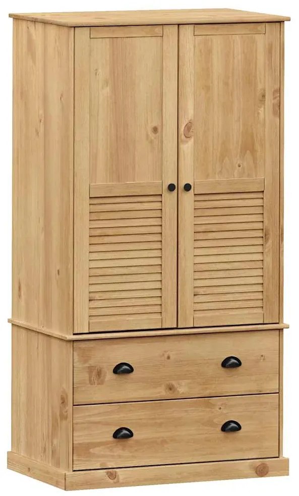 vidaXL Ντουλάπα VIGO 90 x 55 x 170 εκ. από Μασίφ Ξύλο Πεύκου