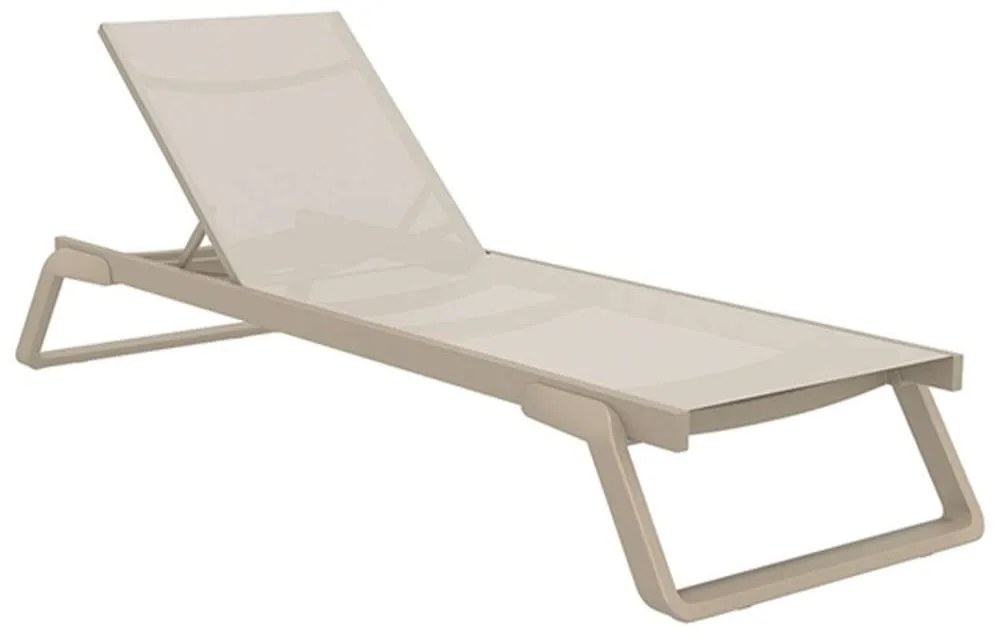 Ξαπλώστρα Tropic 20.0688 210x72x31cm Taupe Siesta