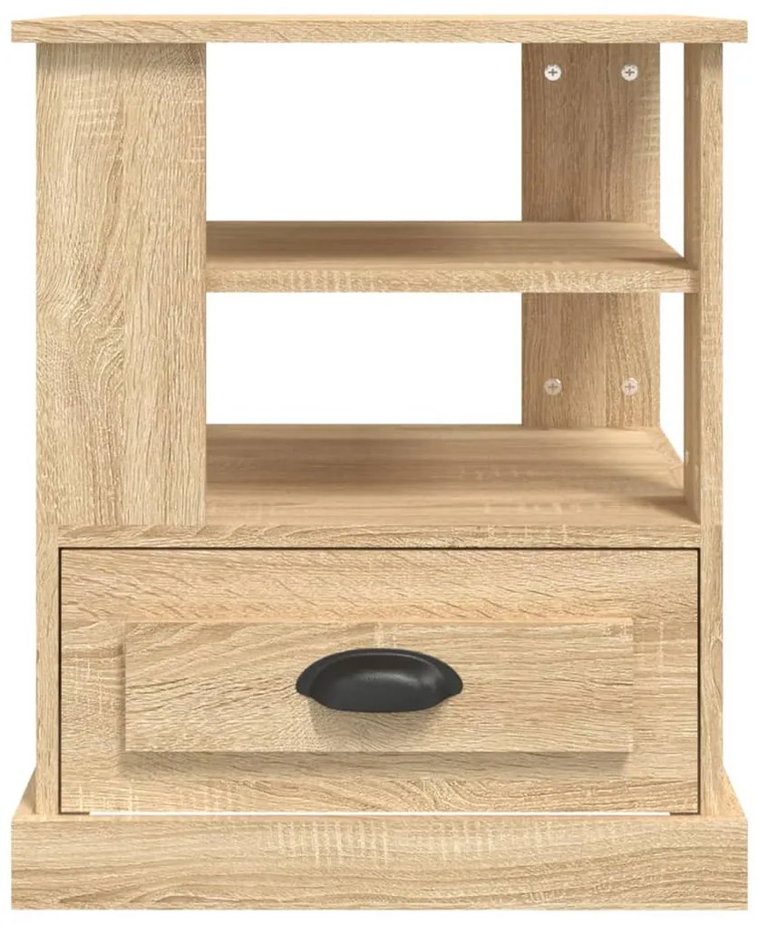 vidaXL Βοηθητικό Τραπέζι Sonoma Δρυς 50x50x60 εκ. Επεξεργασμένο Ξύλο