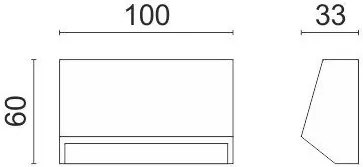 Απλίκα LED 592-Μήκος 10 εκ.