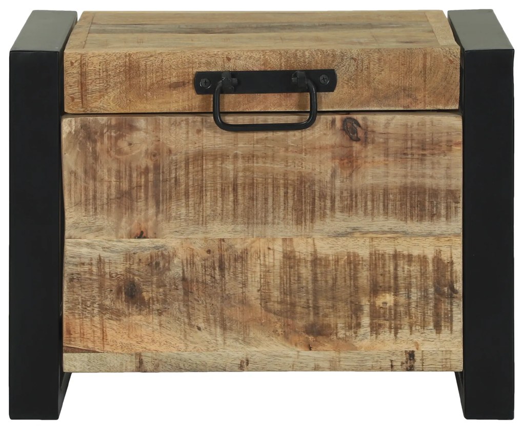 vidaXL Κουτιά αποθήκευσης 40x30x30cm από σκόρδο μάνγκο και μέταλλο