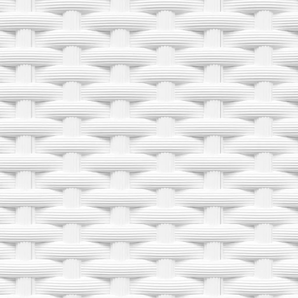 vidaXL Ζαρντινιέρες 4 τεμ. Λευκές 30 x 30 x 37 εκ. από Πολυπροπυλένιο