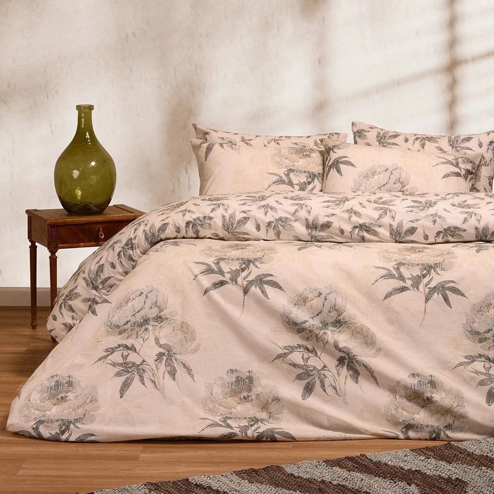 Σεντόνια Calvert (Σετ 4τμχ) Grey Melinen King Size 260x270cm 100% Βαμβάκι
