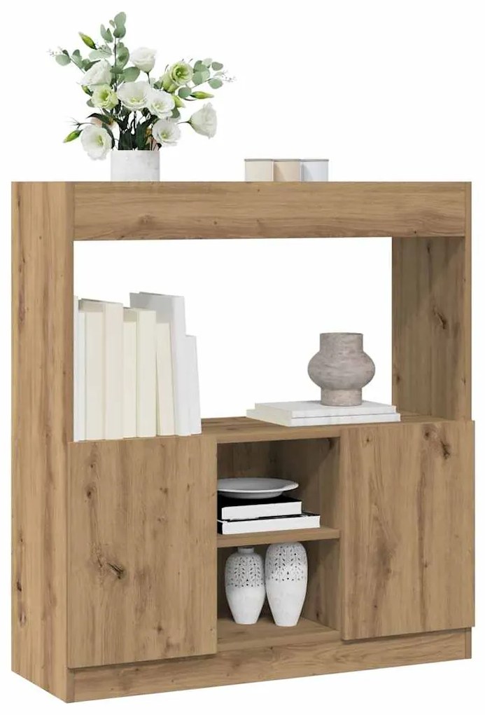 vidaXL Ντουλάπι Αρτισιανή Δρυς 92x33x100 εκ. από Επεξεργασμένο Ξύλο
