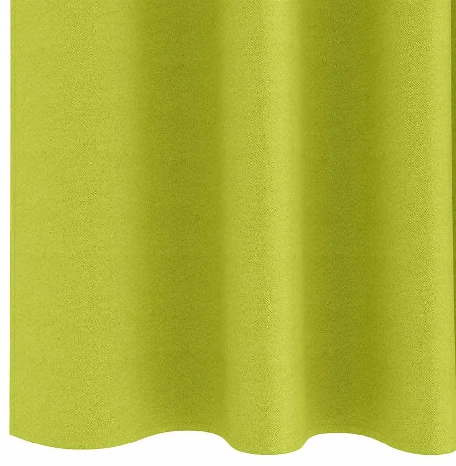 vidaXL Κουρτίνες με κουρτίνες 2 pcs Λαχανί 245x140εκ. Πολυεστέρας