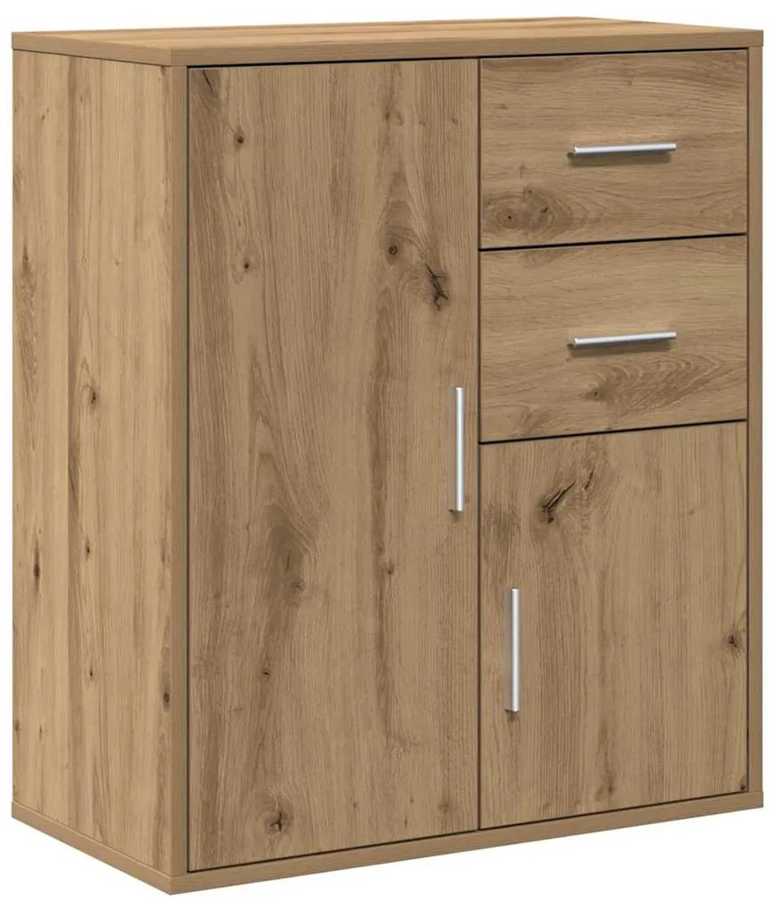 vidaXL Πλαϊνό γραφείο Artisan Oak 60 x 31 x 70 εκ Επεξεργασμένο ξύλο