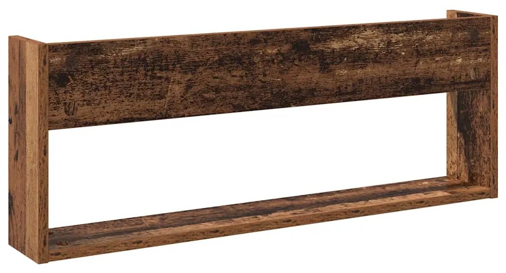 vidaXL Ράφι Περιοδικών Παλιό ξύλο 80 x 12 x 30 εκ Επεξεργασμένο ξύλο