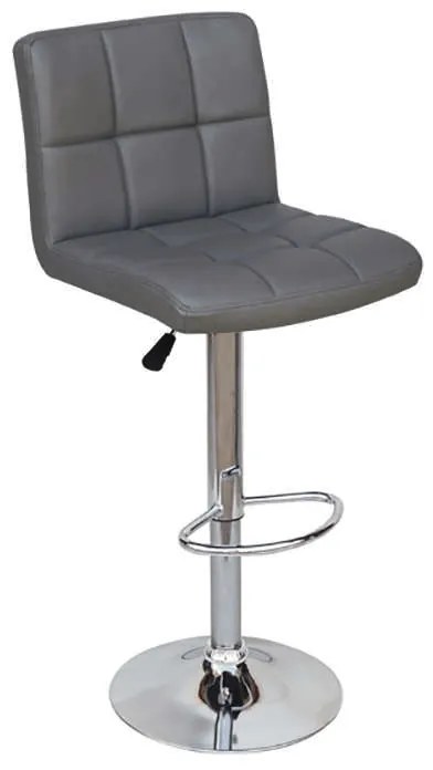 Σκαμπό Μπαρ Bar40 Grey 43X52X62-82/90-110εκ. (Σετ 2 ΤΕΜ)