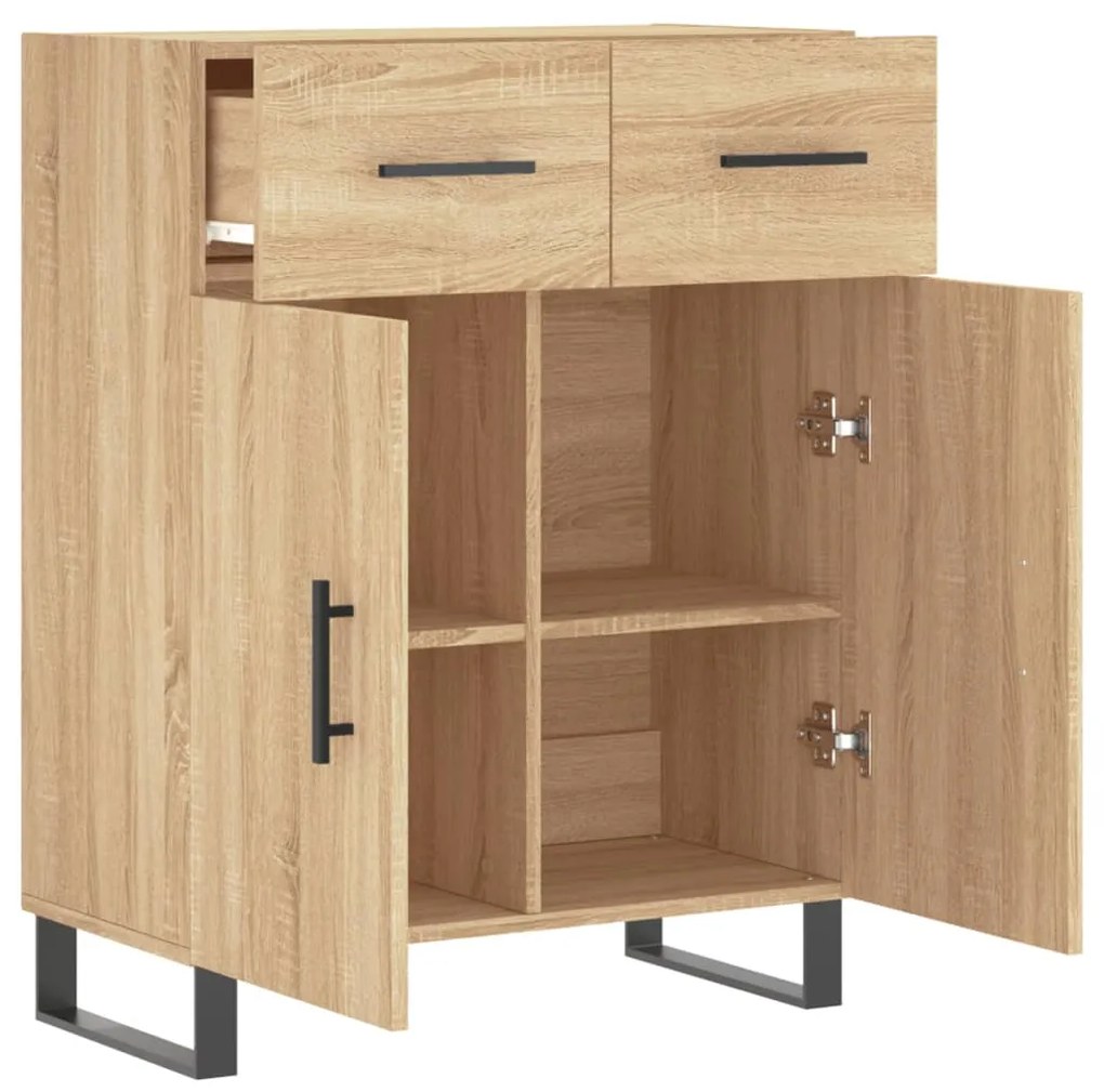 vidaXL Ντουλάπι Sonoma Δρυς 69,5 x 34 x 90 εκ. από Επεξεργασμένο Ξύλο