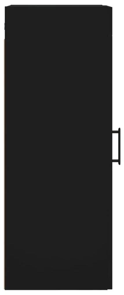 Ντουλάπι Τοίχου Μαύρο 34,5x34x90 εκ. - Μαύρο