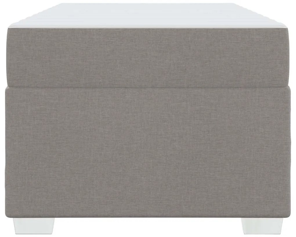 vidaXL Σκελετός Κρεβατιού Taupe 100 x 200 cm ύφασμα