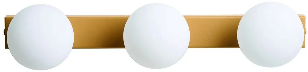 Απλίκα Φωτιστικό Τοίχου 3xG9 Οπάλ Γυαλί Φ10cm Arkolight-711-2/3-Χρυσό 711-2/3