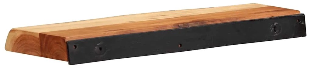vidaXL Ράφια Τοίχου 2 τεμ. 40x20x3,5 εκ. από Μασίφ Ξύλο Ακακίας